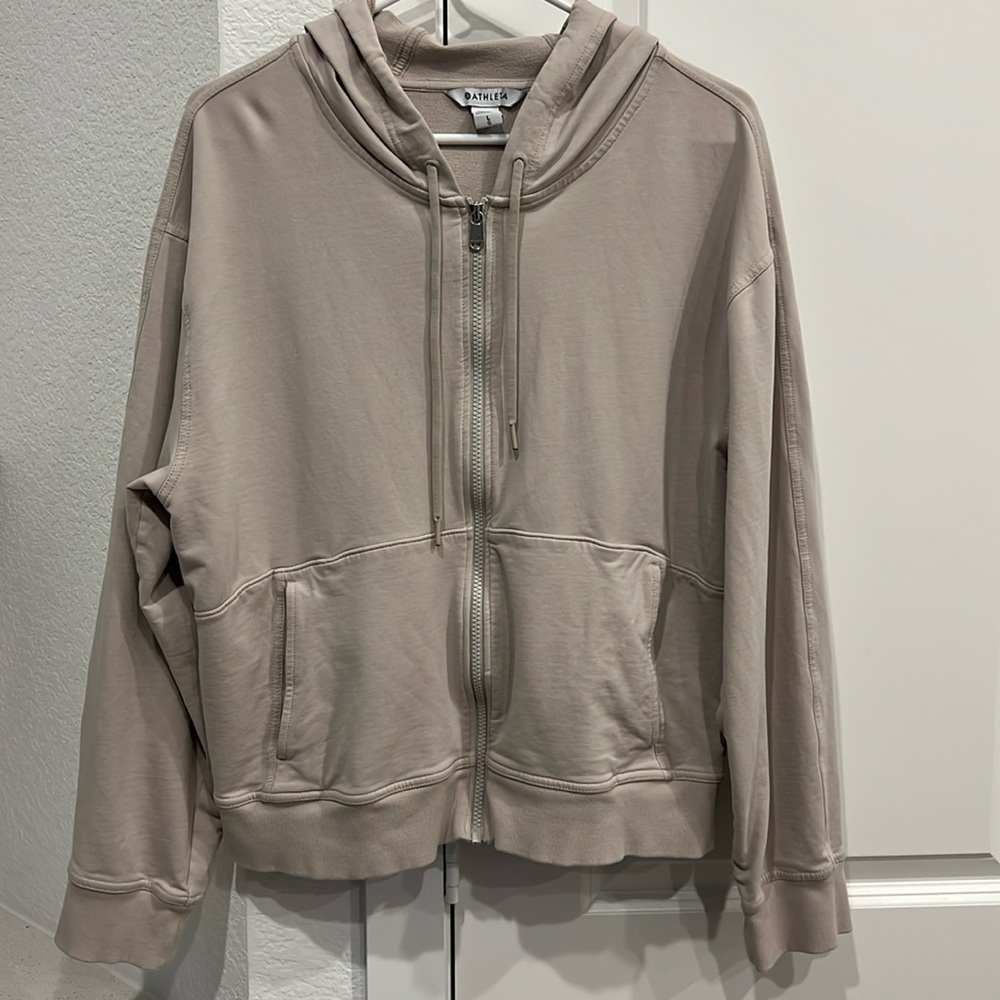 Athleta Terry Zip Sweatshirt